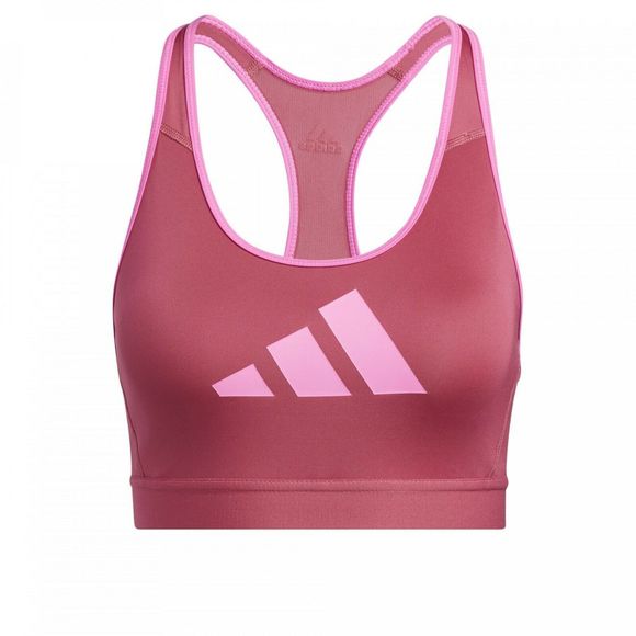 adidas GM6181 Womens Sz Small Pink/Magenta Don't Rest 3 Bars Training Sports Bra - Picture 3 of 4